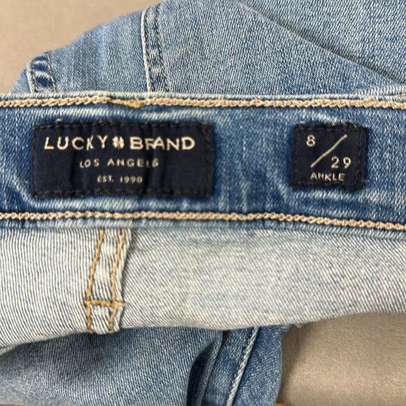 Lucky Brand Brigette Ankle Jeans Size 8 Button Closure Skinny - Picture 11 of 13